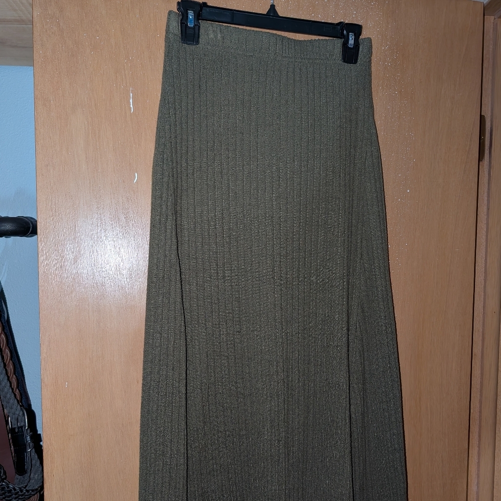 SHEIN Olive Maxi Skirt